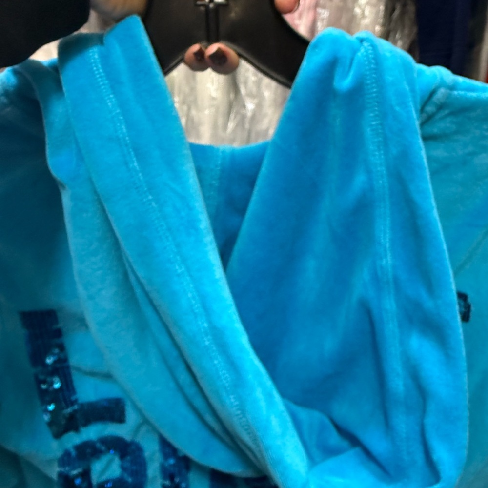 PINK Victoria's Secret Blue Hoodie and Pants Set - Picture 5 of 10